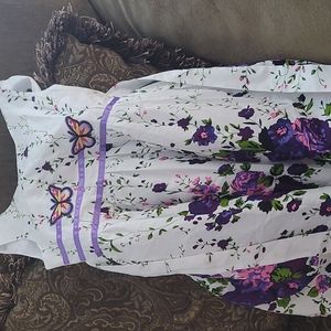 🔴20%OFF!🔴Beautiful butterfly purple dress with flowers and ribbons!!